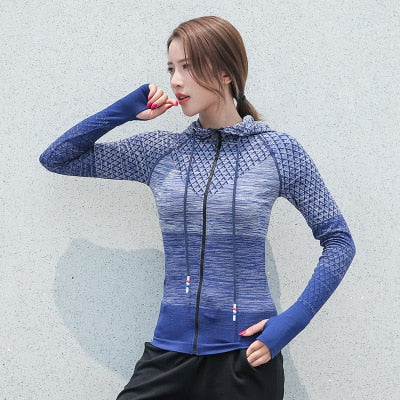 2019 Sports Outerwear Yoga coat Girl Sport Jerseys yoga sets Women Fitness Coats Running Sports Jacket Tops