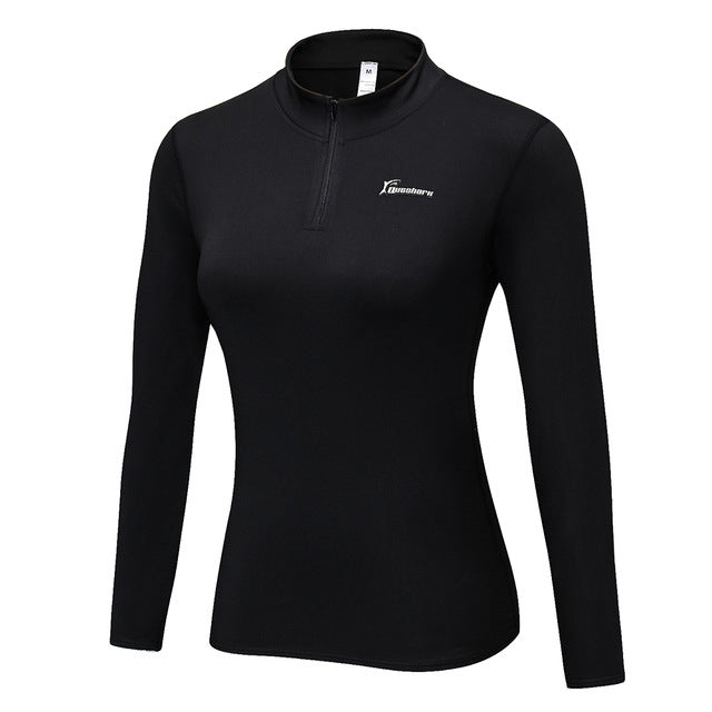 Winter Fleece Mandalin Collar Running Jacket Yoga Shirt Fitness Long Sleeve Neckwear Gym Training Elastic Tight Sweatshirt